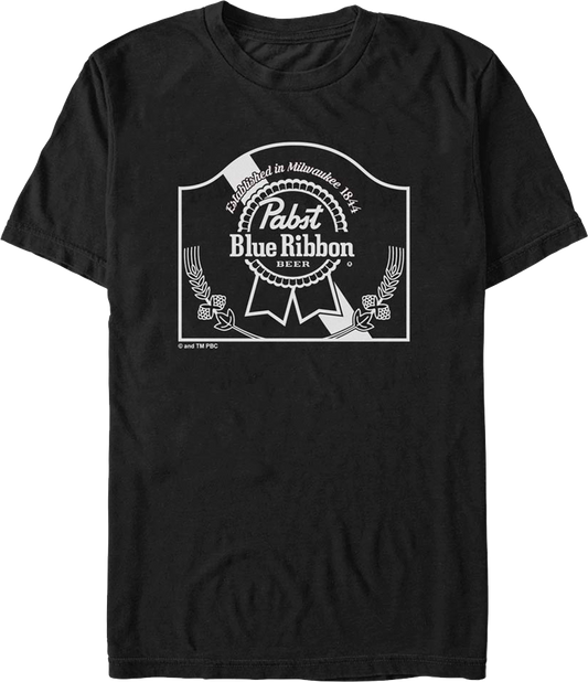 Established in Milwaukee Pabst Blue Ribbon T-Shirt