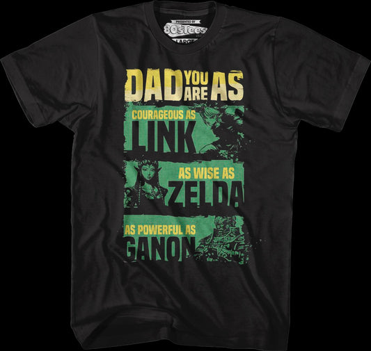 Father's Day Legend of Zelda Nintendo T-Shirt