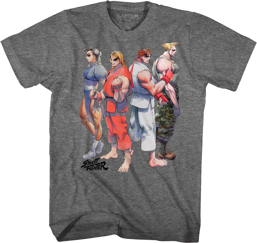 Fighters Lined Up Street Fighter T-Shirt