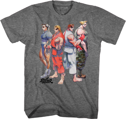 Fighters Lined Up Street Fighter T-Shirt