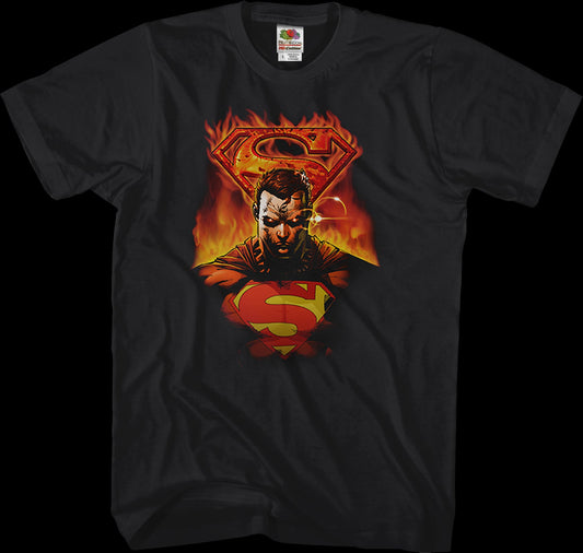 Fire Logo Superman T-Shirt