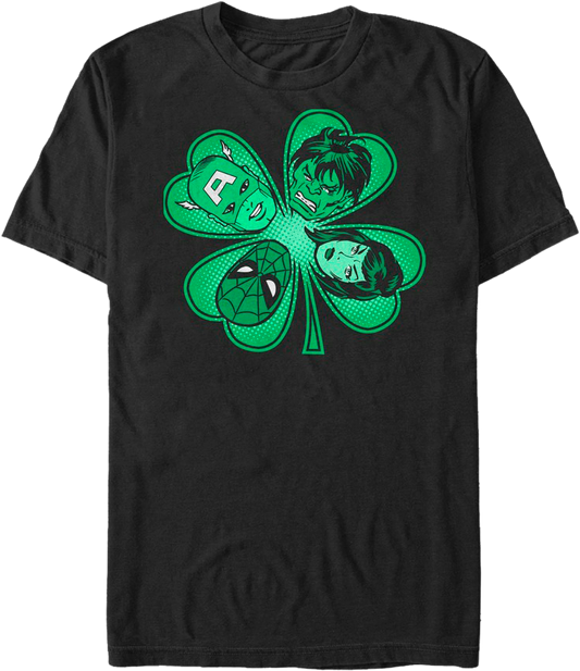 Four Leaf Clover Marvel Comics T-Shirt