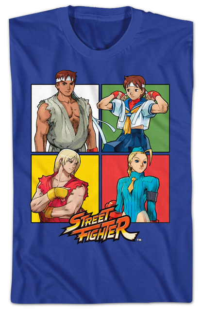 Four Squares Street Fighter T-Shirt