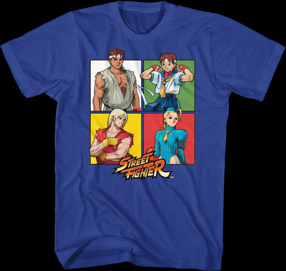 Four Squares Street Fighter T-Shirt