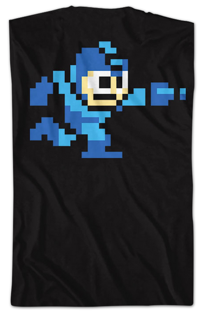 Front & Back 8-Bit Mega Man T-Shirt