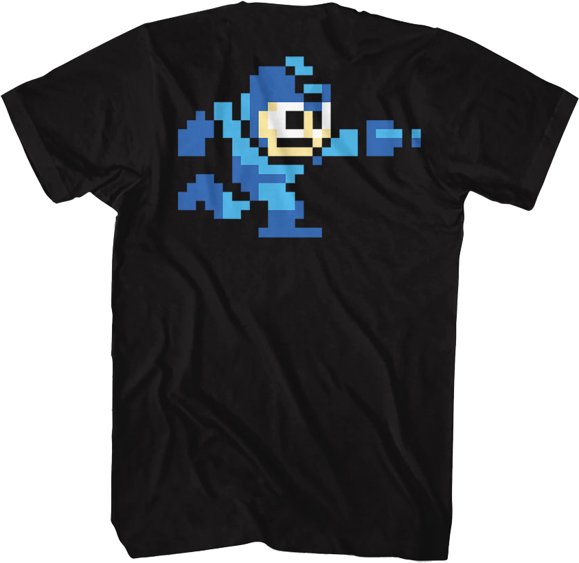 Front & Back 8-Bit Mega Man T-Shirt