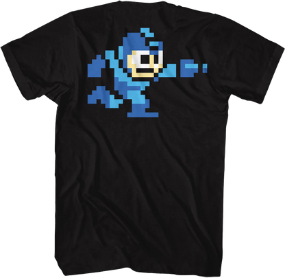 Front & Back 8-Bit Mega Man T-Shirt