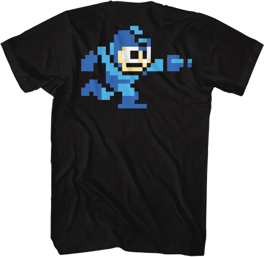 Front & Back 8-Bit Mega Man T-Shirt