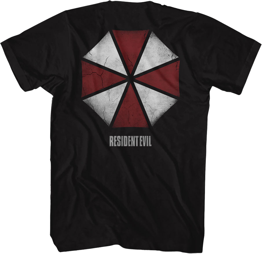 Front & Back Umbrella Corporation Logo Resident Evil T-Shirt