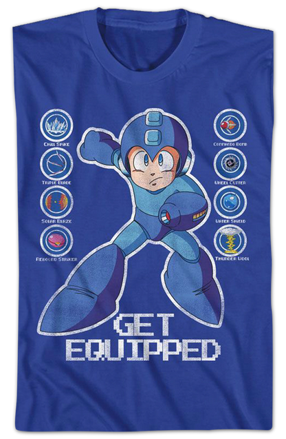 Get Equipped Mega Man T-Shirt