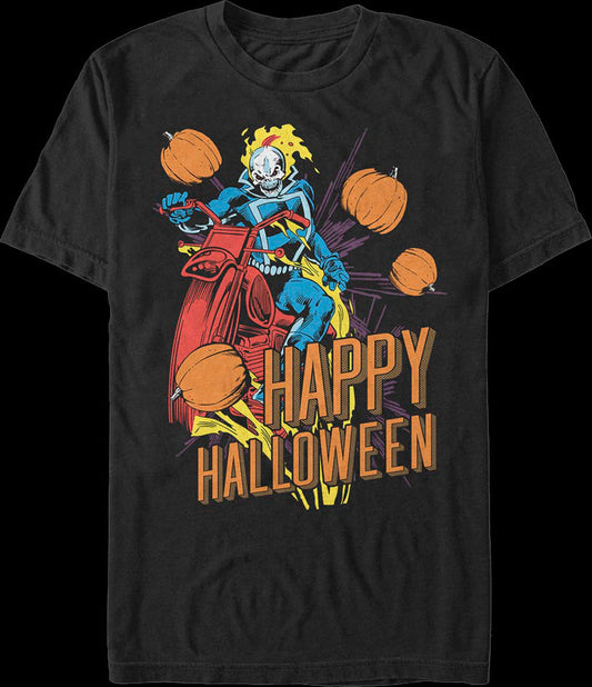Ghost Rider Happy Halloween Marvel Comics T-Shirt