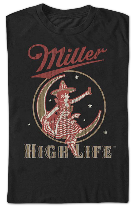 Girl In The Moon Miller High Life T-Shirt