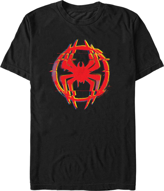 Glitching Logo Spider-Man T-Shirt