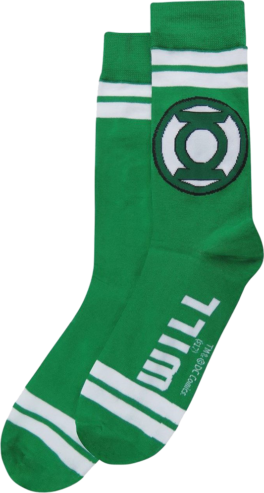 Green Lantern Logo DC Comics Socks
