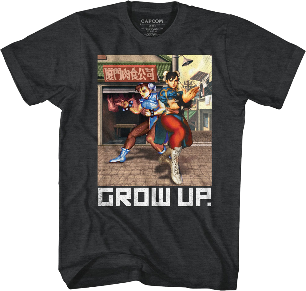 Grow Up Street Fighter T-Shirt