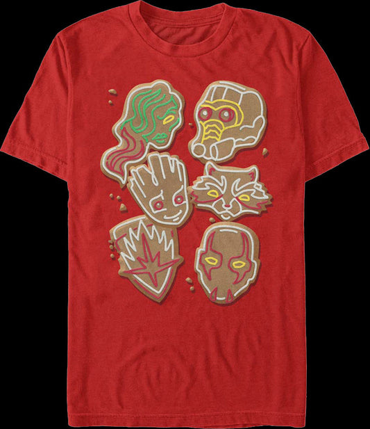 Guardians Of The Galaxy Christmas Cookies Marvel Comics T-Shirt