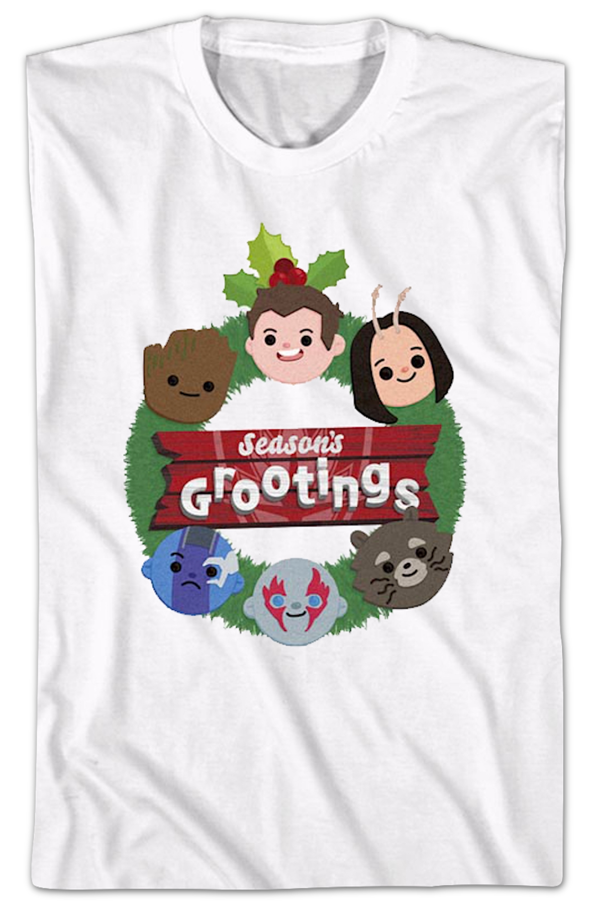 Season's Grootings Guardians Of The Galaxy Marvel Comics T-Shirt