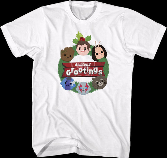 Season's Grootings Guardians Of The Galaxy Marvel Comics T-Shirt