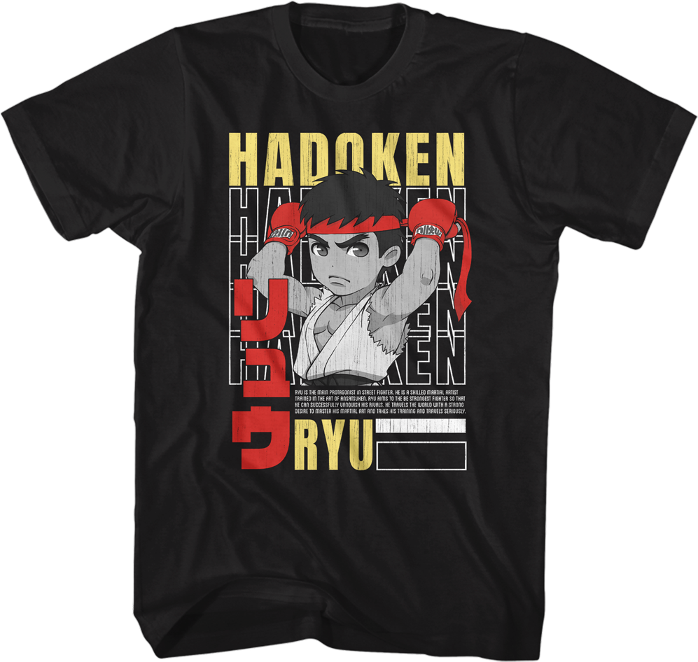 Hadoken Ryu Street Fighter T-Shirt