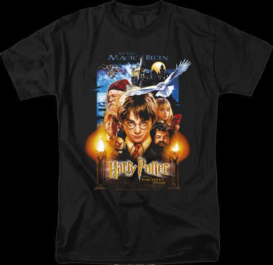 Harry Potter And The Sorcerer's Stone Poster Harry Potter T-Shirt