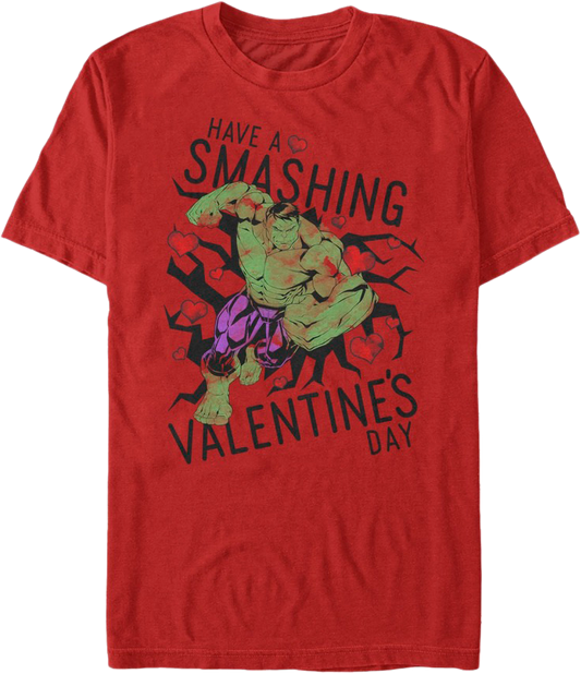 Have A Smashing Valentine's Day Incredible Hulk T-Shirt
