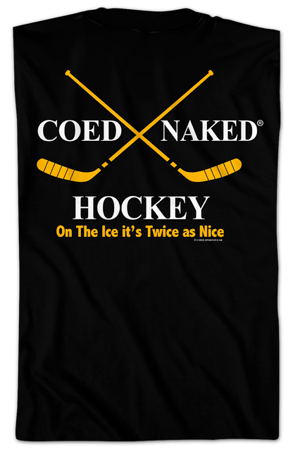 Hockey Coed Naked T-Shirt