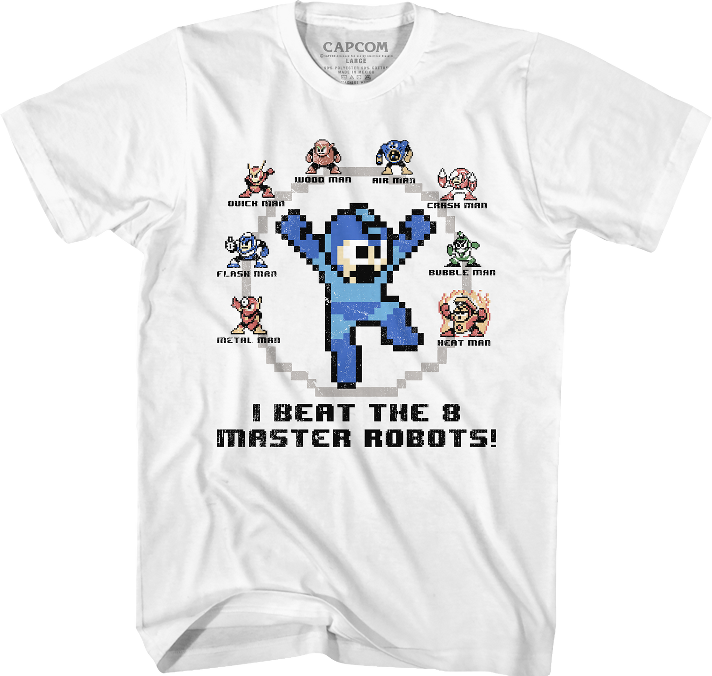 I Beat The 8 Master Robots Mega Man T-Shirt