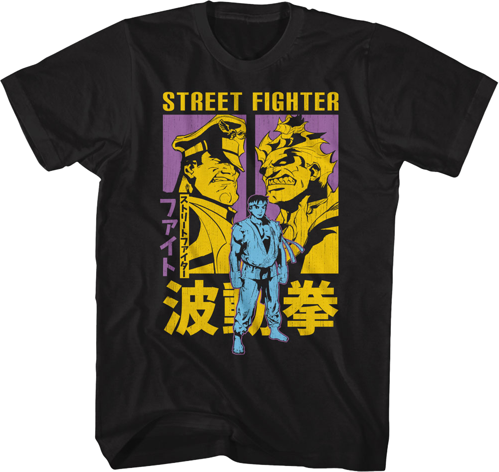 Japanese Battle Poster Street Fighter T-Shirt