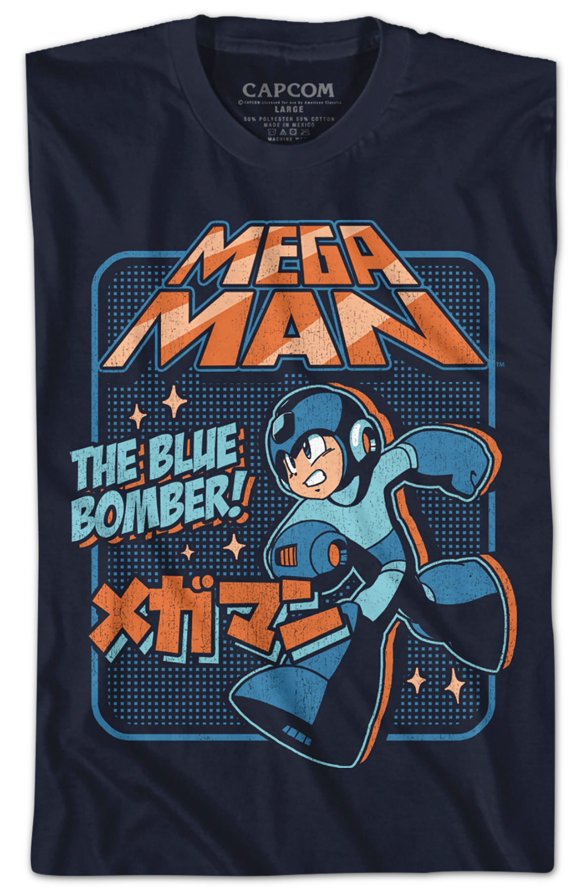 Japanese Blue Bomber Mega Man T-Shirt