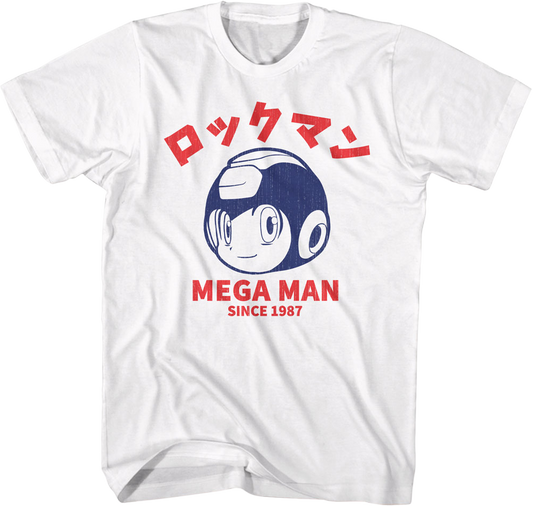 Japanese Text 1987 Mega Man T-Shirt