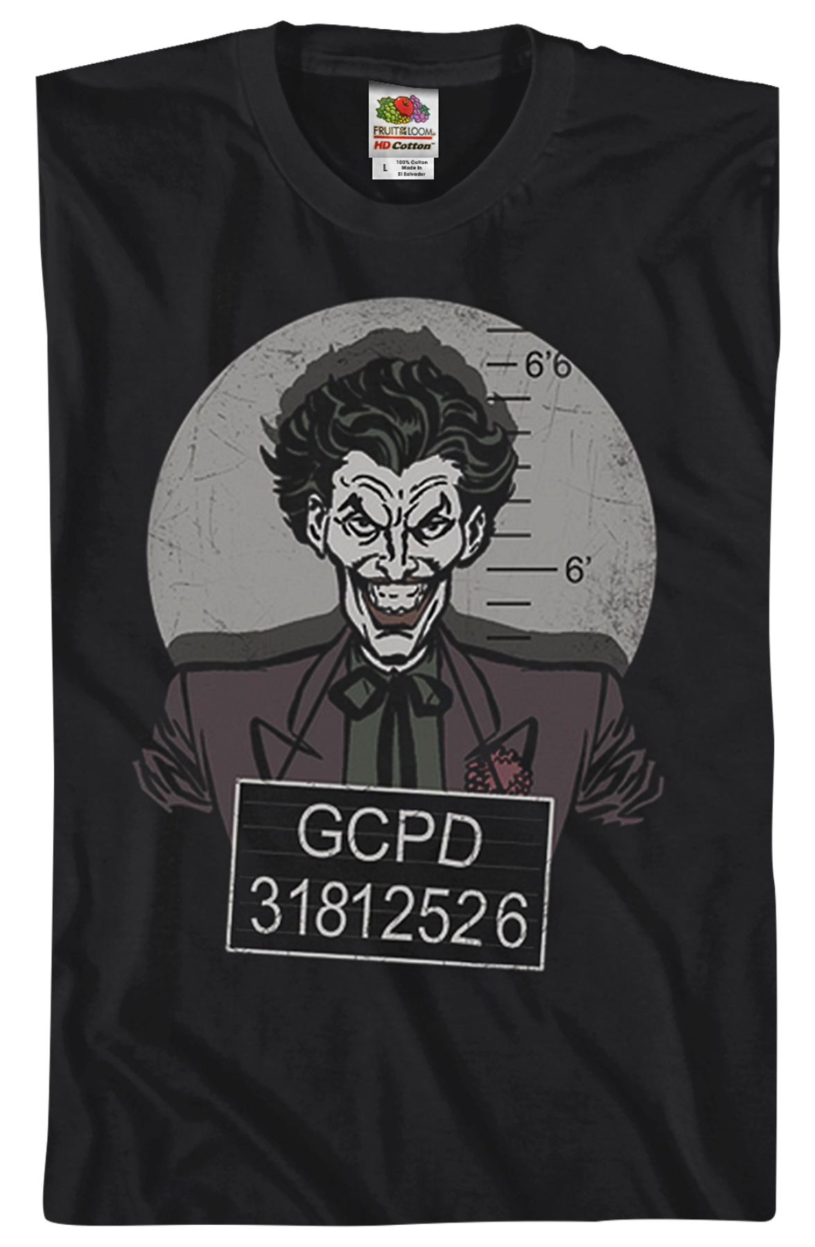 Joker Mug Shot Batman T-Shirt