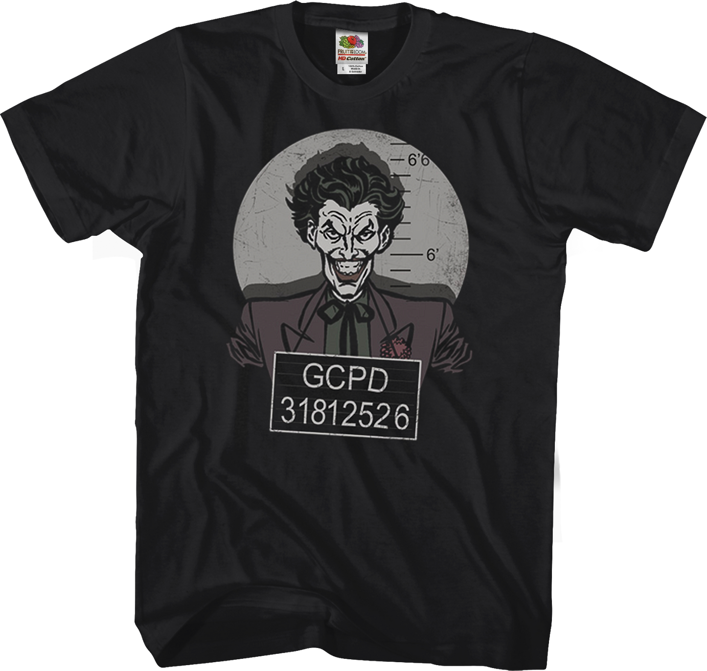 Joker Mug Shot Batman T-Shirt