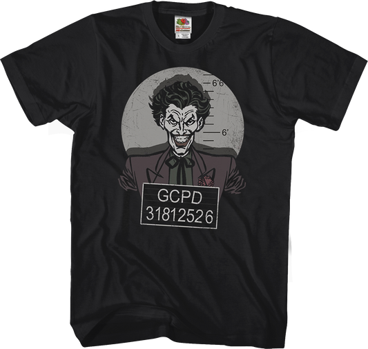 Joker Mug Shot Batman T-Shirt