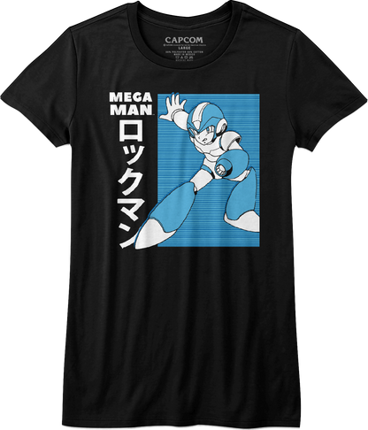 Womens Japanese Mega Man Shirt