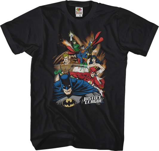 Justice League Collage DC Comics T-Shirt