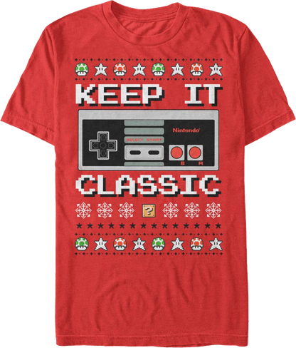 Keep It Classic Nintendo Christmas T-Shirt