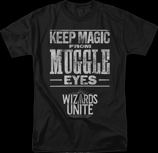 Keep Magic From Muggle Eyes Harry Potter T-Shirt