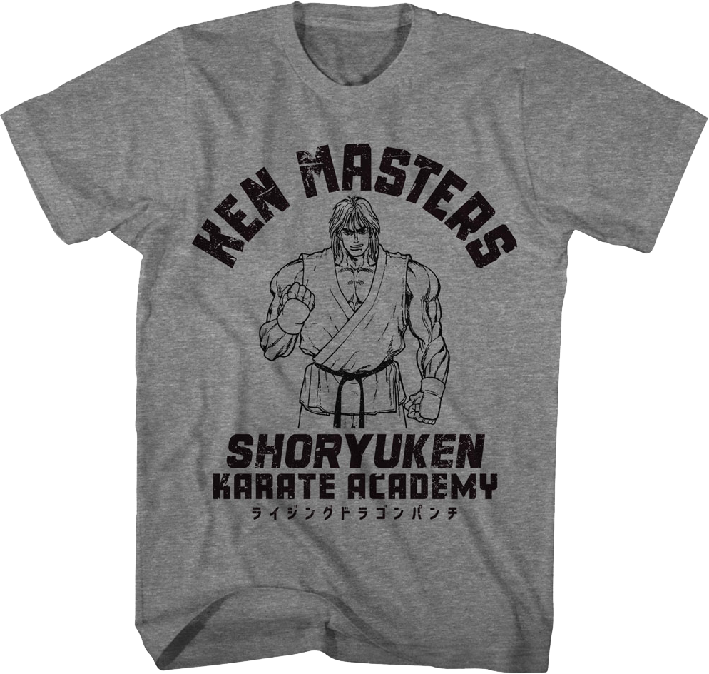Ken Masters Shoryuken Karate Academy Street Fighter T-Shirt