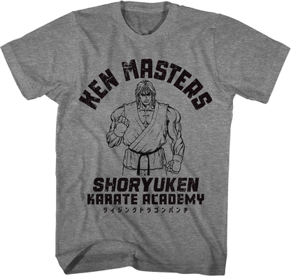 Ken Masters Shoryuken Karate Academy Street Fighter T-Shirt
