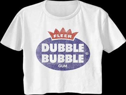 Ladies Vintage Logo Dubble Bubble Crop Top