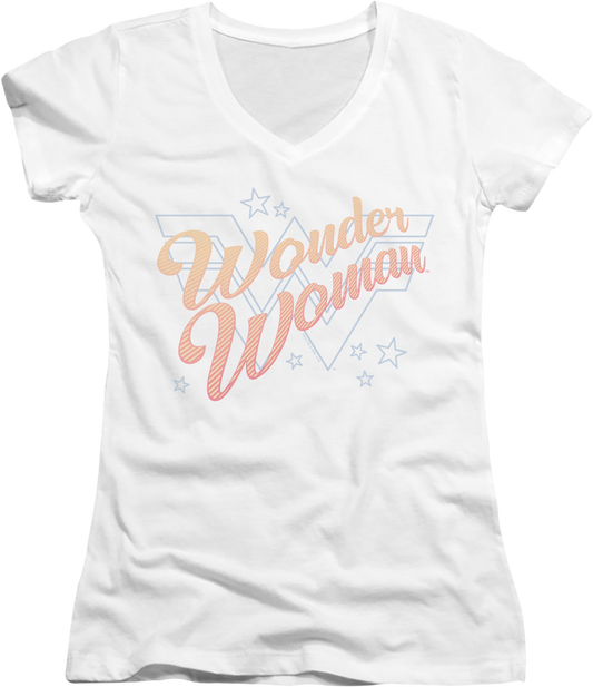 Ladies Wonder Woman DC Comics V-Neck Shirt