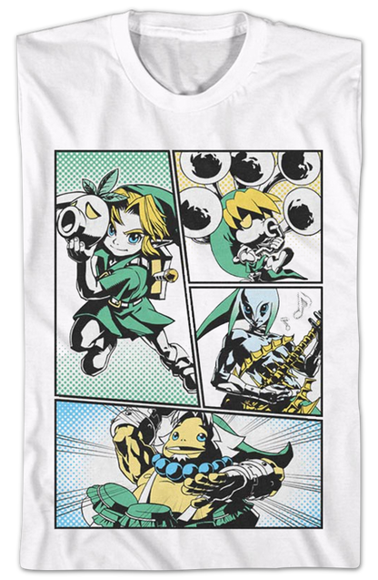 Legend of Zelda Comic Panels Nintendo T-Shirt