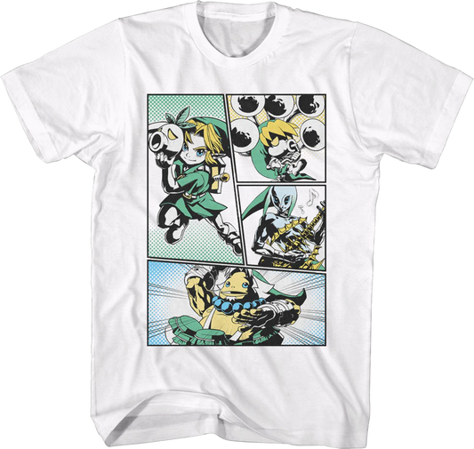 Legend of Zelda Comic Panels Nintendo T-Shirt