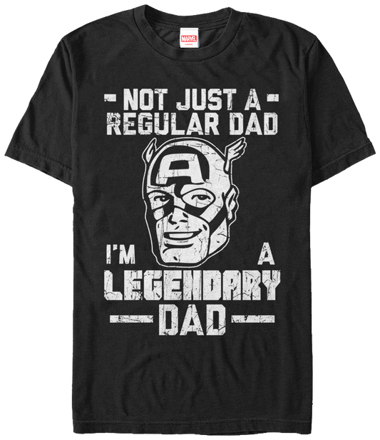 Legendary Dad Captain America T-Shirt