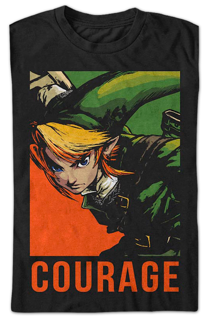 Link Courage Portrait Legend of Zelda T-Shirt