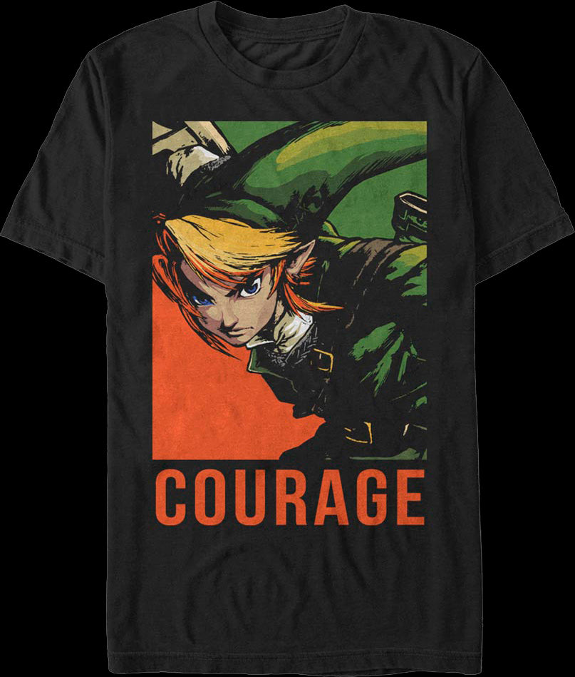 Link Courage Portrait Legend of Zelda T-Shirt