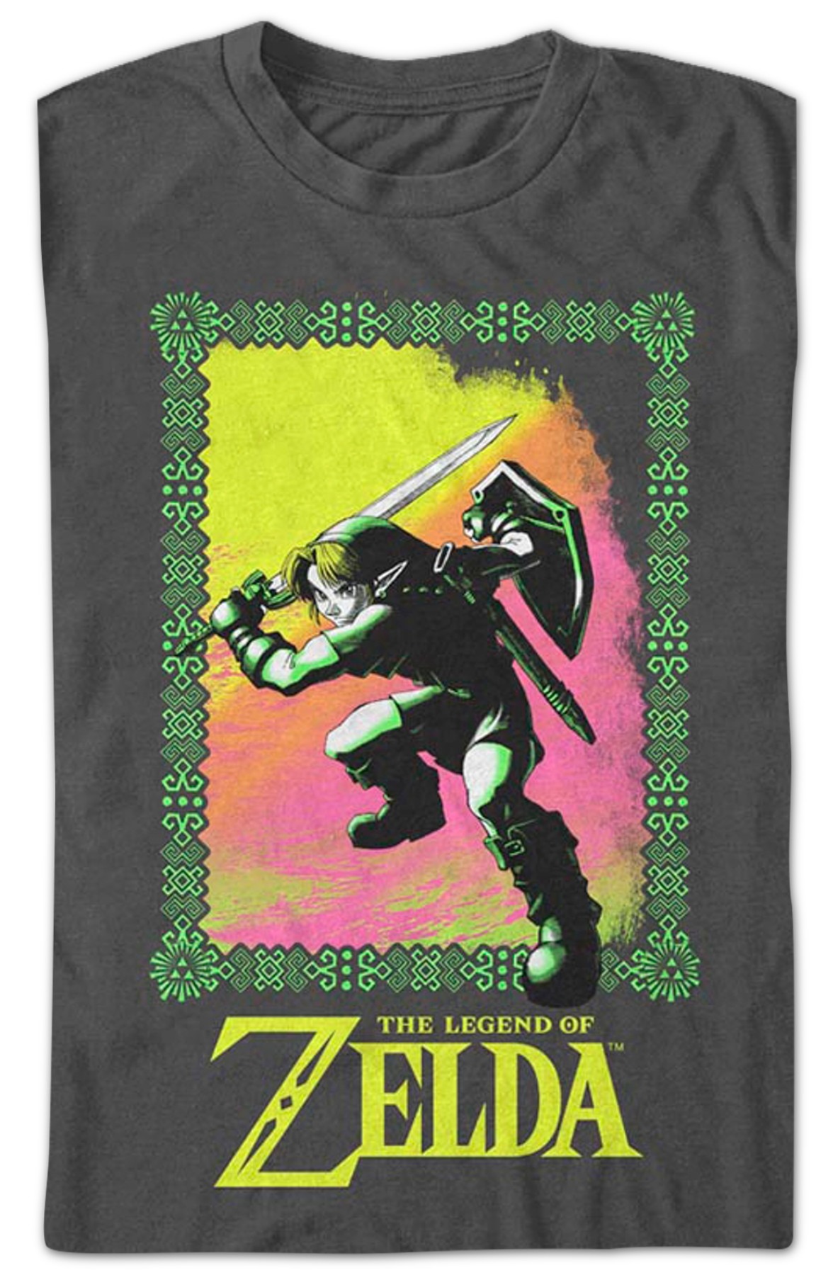 Link Hylian Action Pose Legend of Zelda Nintendo T-Shirt