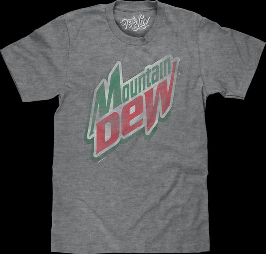 Vintage Distressed Logo Mountain Dew T-Shirt