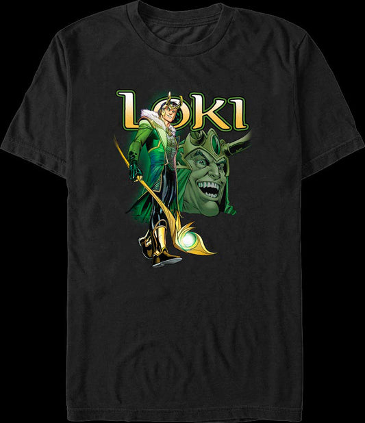 Loki Collage Marvel Comics T-Shirt