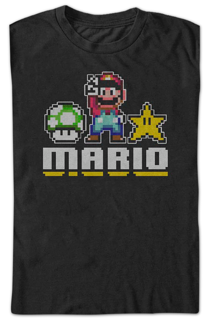 Mario 8-Bit Peace Nintendo T-Shirt